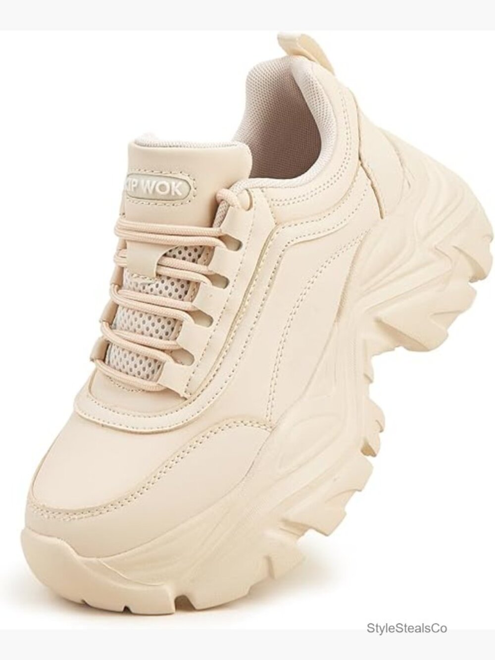 Chunky Platform Sneakers Women Fashion Casual Dad Shoes White Walking Wedge